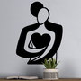 Wallity Love Escultura de Pared en Metal Negro